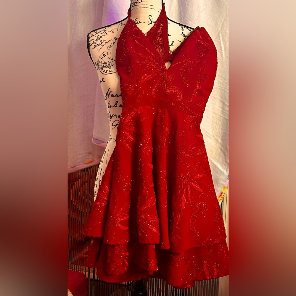 ❤️💋💄 RED COCKTAIL DRESS💄💋❤️